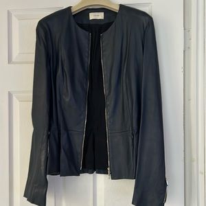 Anasta Leather jacket blue